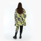 AKH Fashion 593 Big Shirt, jaune-multicolore