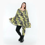 AKH Fashion 593 Big Shirt, jaune-multicolore