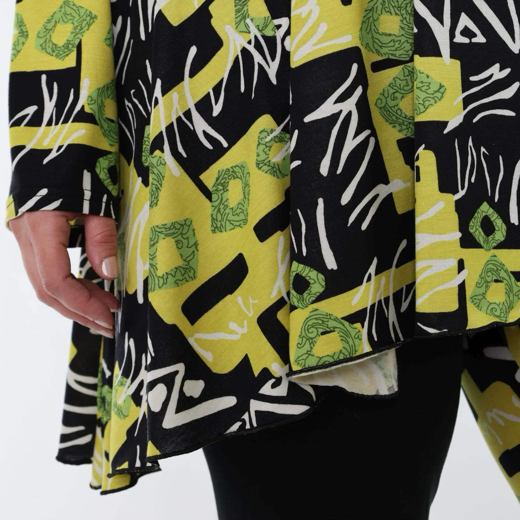 AKH Fashion 593 Big Shirt, jaune-multicolore