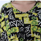 AKH Fashion 593 Big Shirt, jaune-multicolore