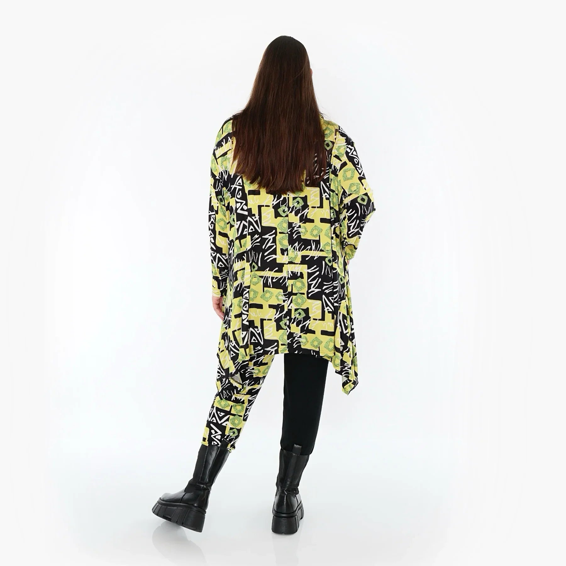 AKH Fashion 3371 Grand T-shirt, Jaune-Multi