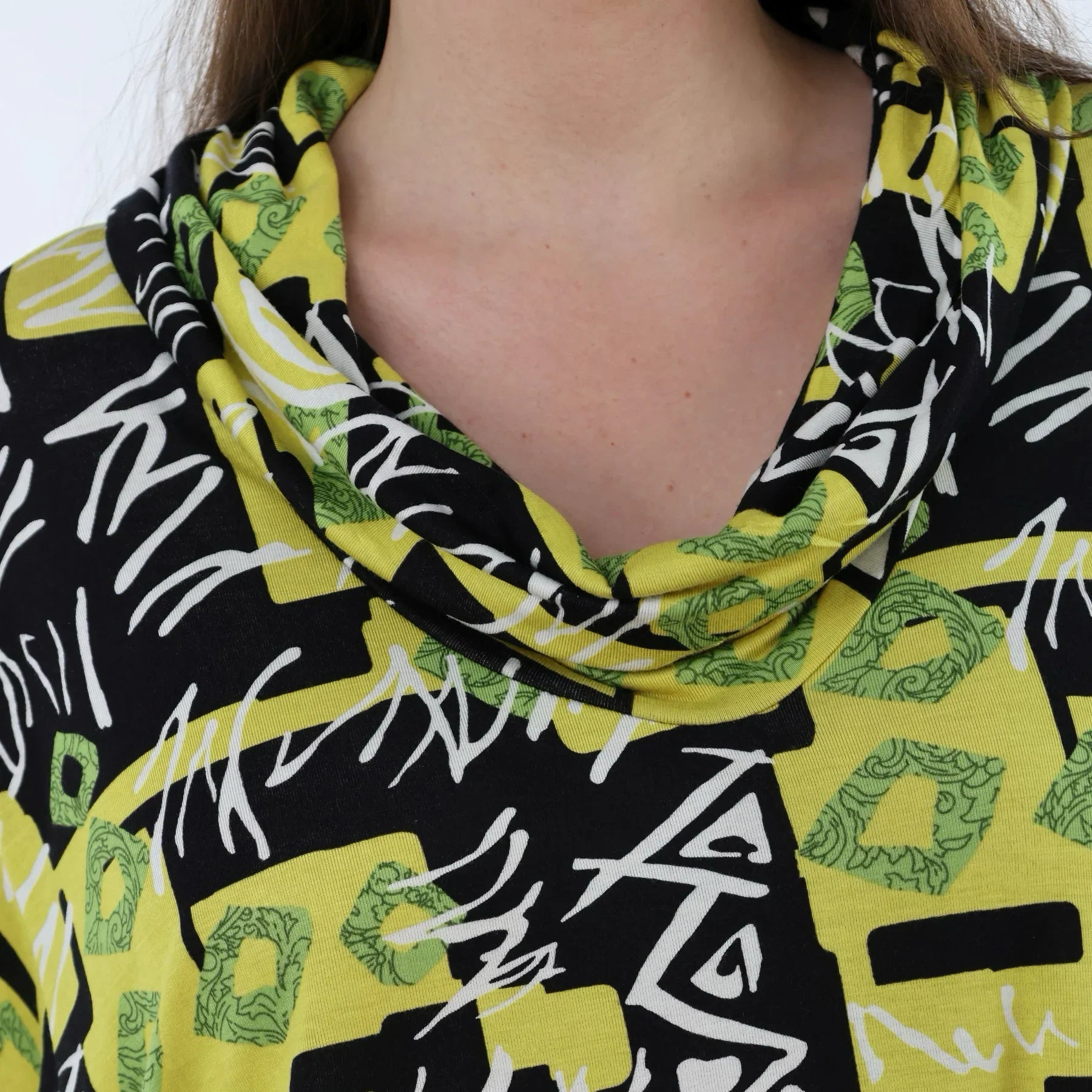 AKH Fashion 3371 Grand T-shirt, Jaune-Multi