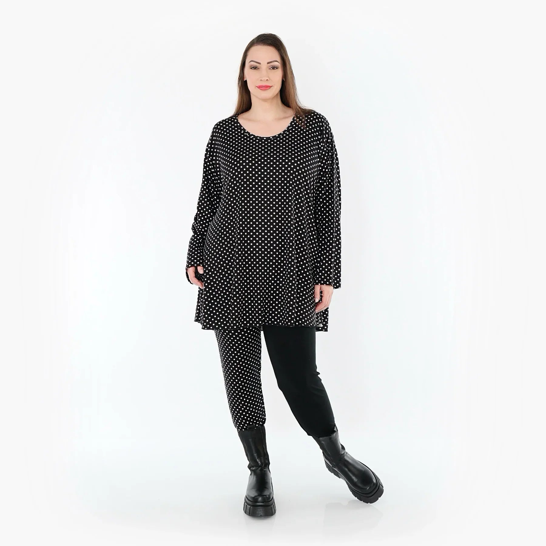 AKH Fashion 1892 Chemise, Noir-Blanc
