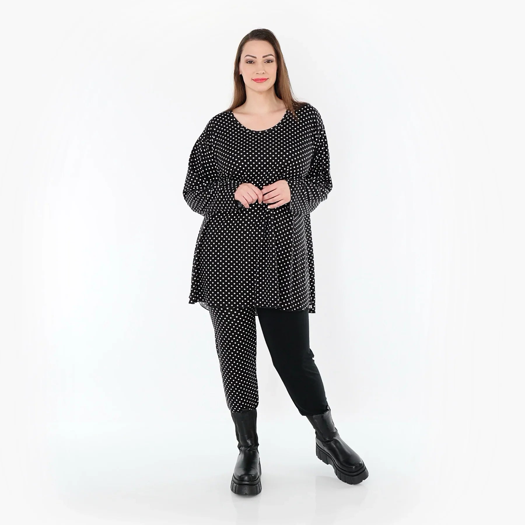AKH Fashion 1892 Chemise, Noir-Blanc