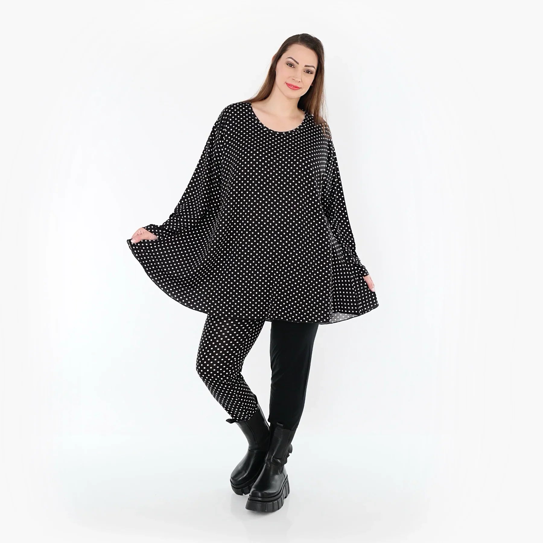 AKH Fashion 1892 Chemise, Noir-Blanc