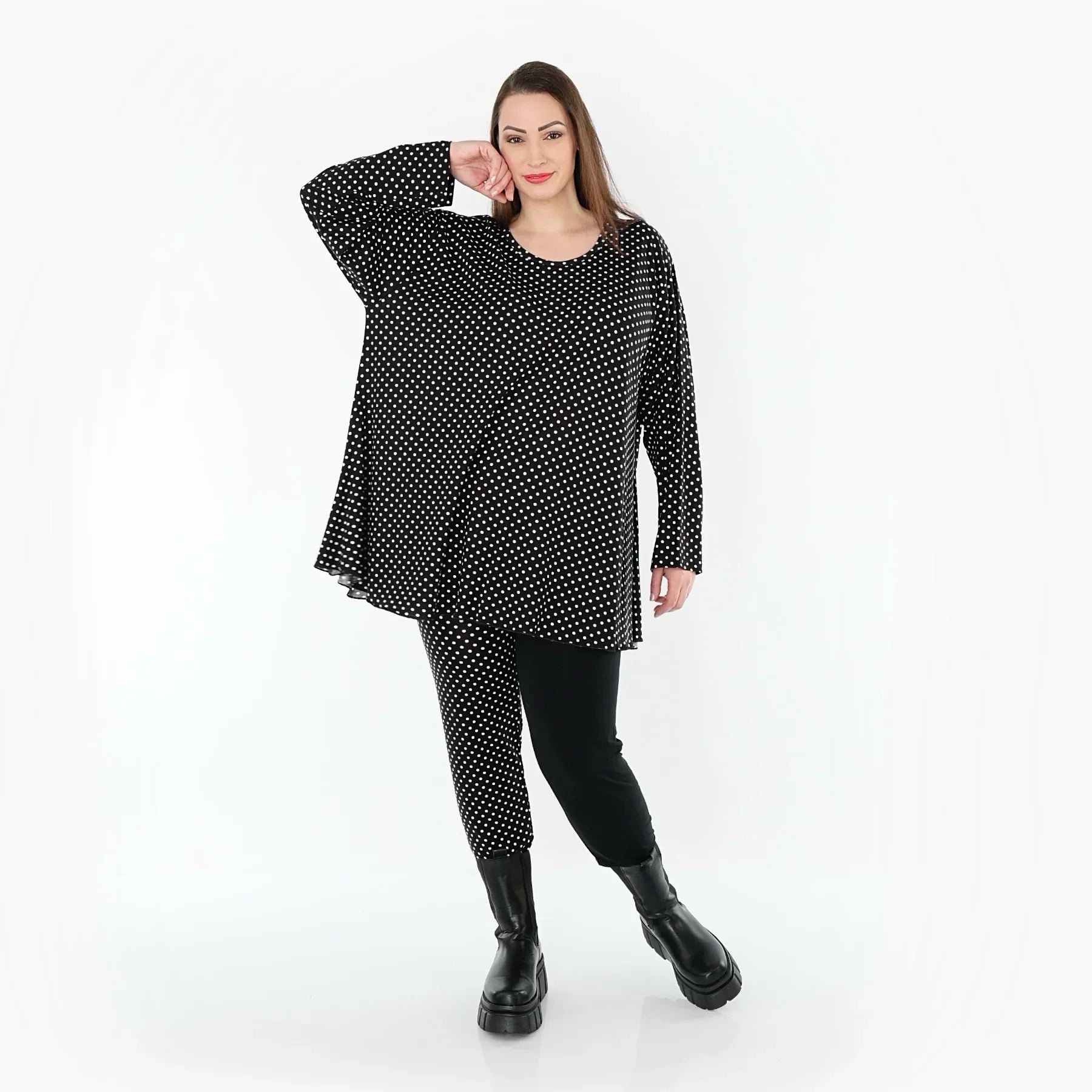 AKH Fashion 1892 Chemise, Noir-Blanc