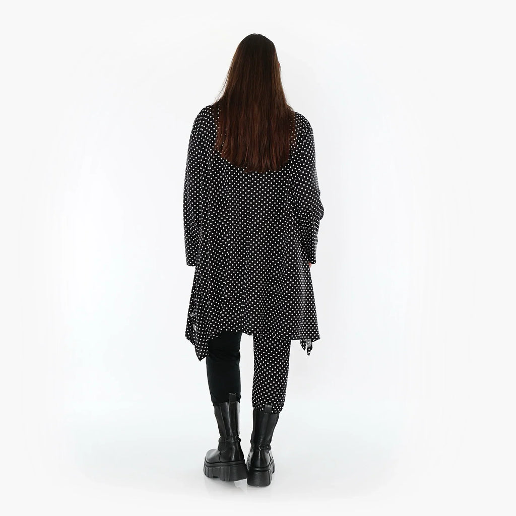 AKH Fashion 3371 Grand T-shirt, Noir-Blanc