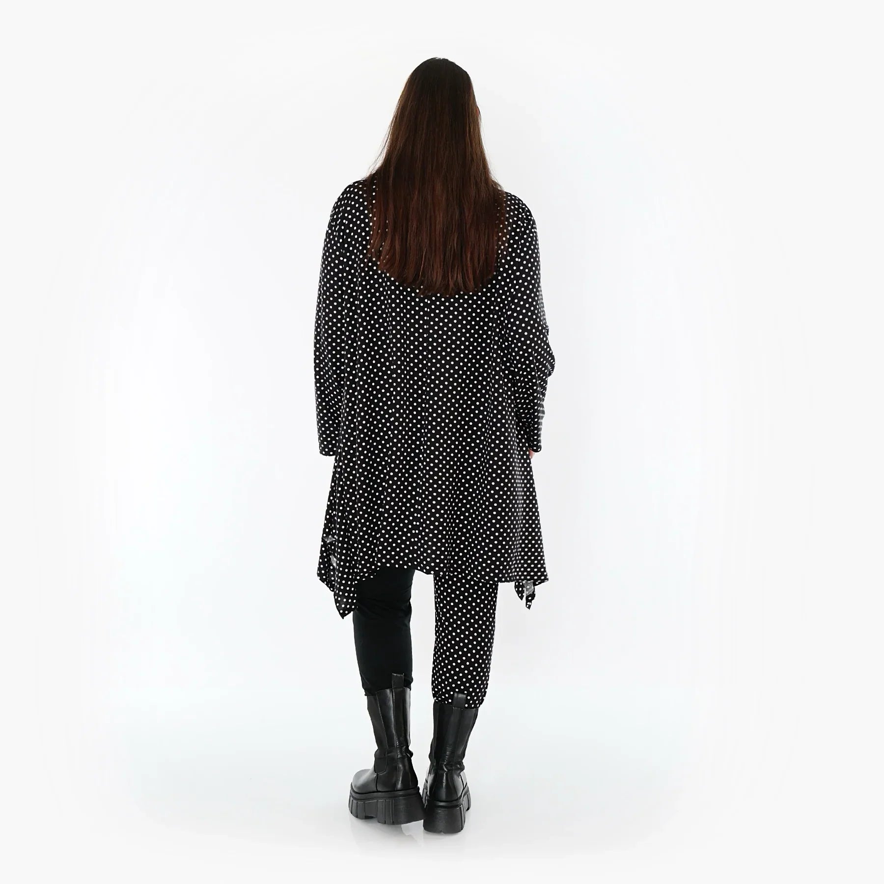 AKH Fashion 3371 Grand T-shirt, Noir-Blanc