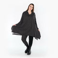 AKH Fashion 3371 Grand T-shirt, Noir-Blanc