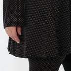 Chemise grande taille AKH Fashion 593, noire et blanche