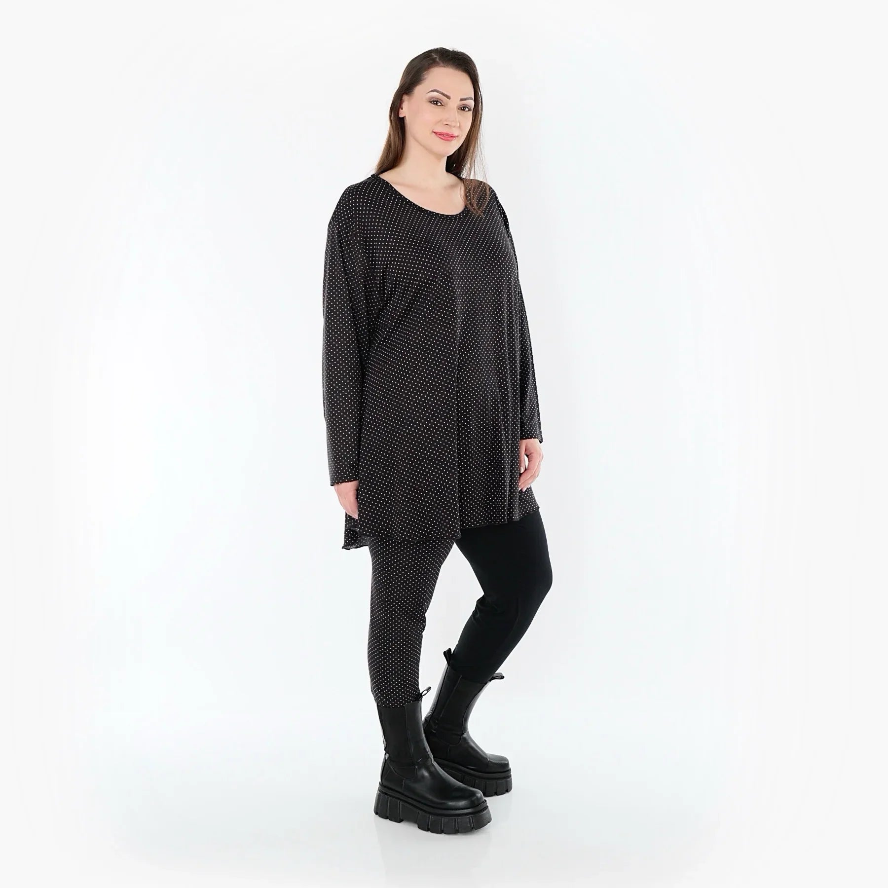 AKH Fashion 1892 Chemise, Noir-Blanc