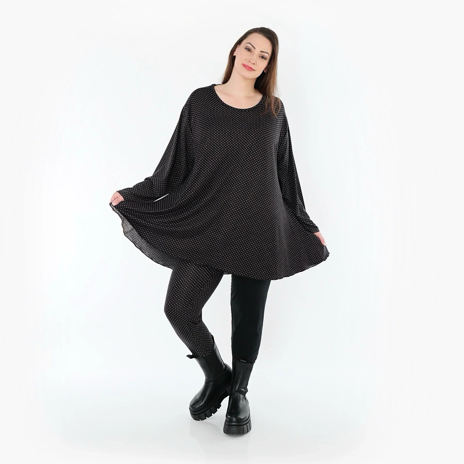 AKH Fashion 1892 Chemise, Noir-Blanc