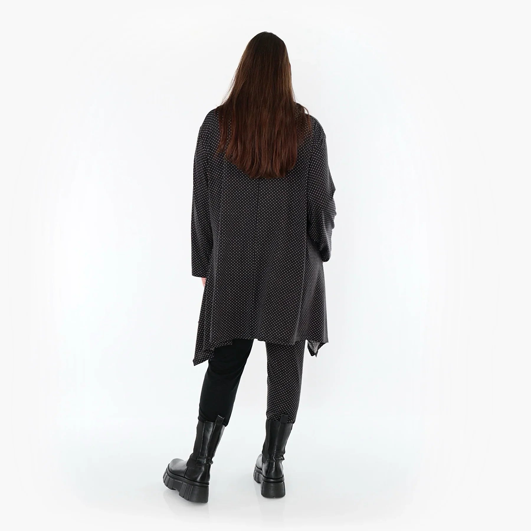 AKH Fashion 3371 Grand T-shirt, Noir-Blanc