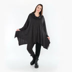 AKH Fashion 3371 Grand T-shirt, Noir-Blanc