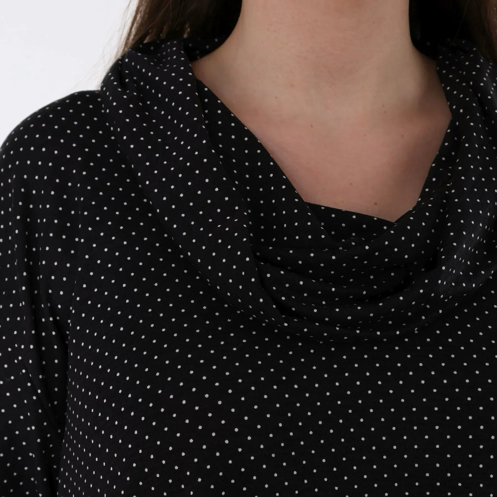 AKH Fashion 3371 Grand T-shirt, Noir-Blanc