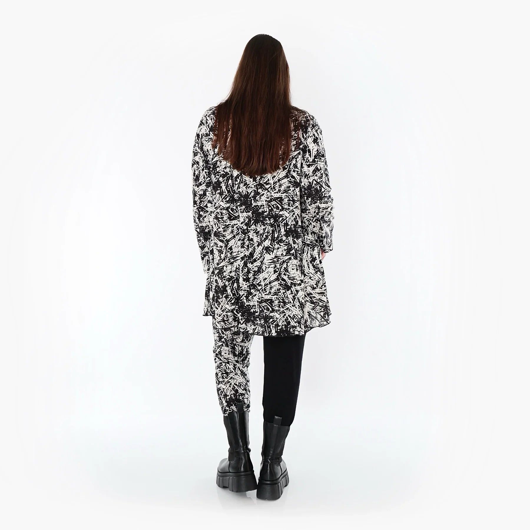 AKH Fashion 1892 Chemise, Noir-Blanc
