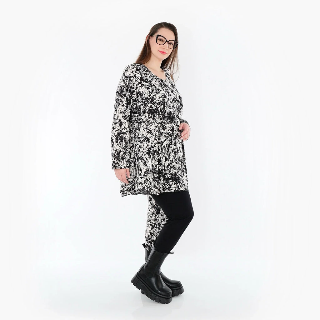 AKH Fashion 1892 Chemise, Noir-Blanc