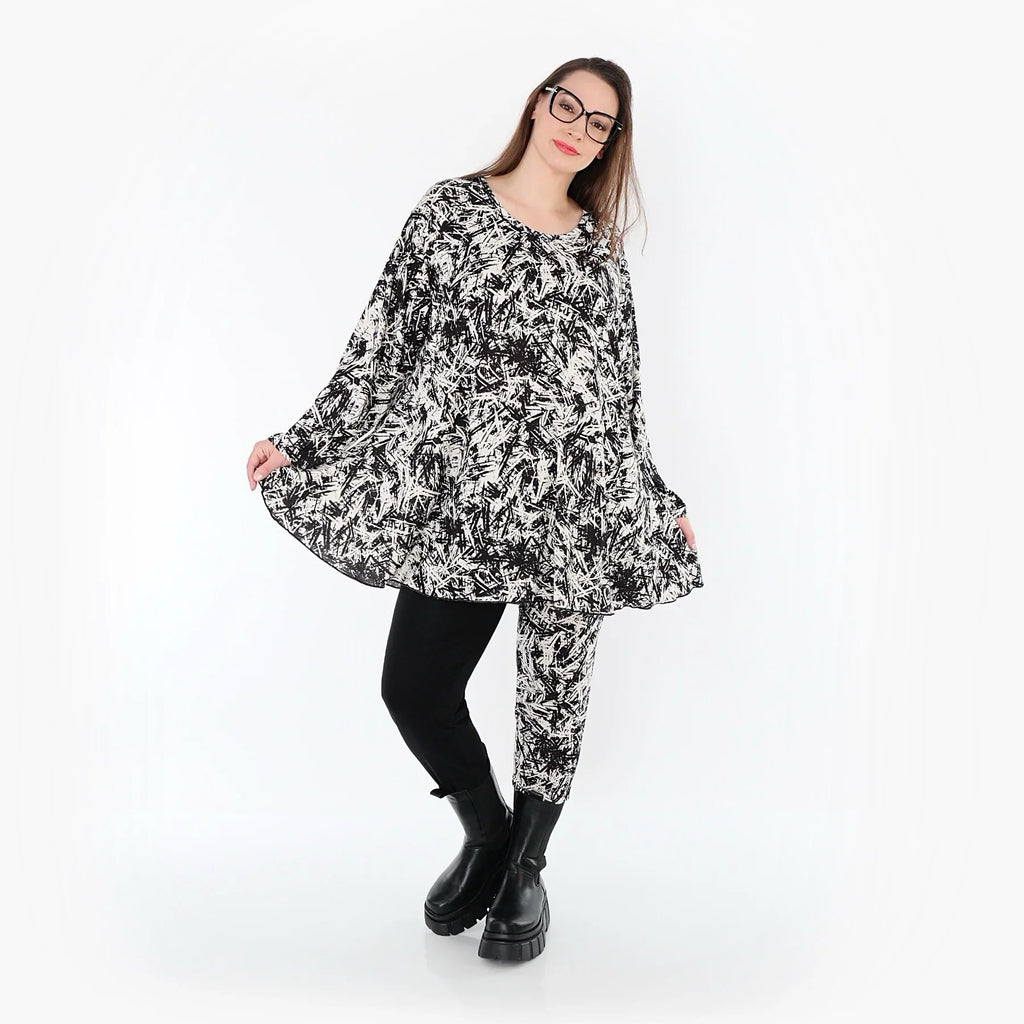 AKH Fashion 1892 Chemise, Noir-Blanc