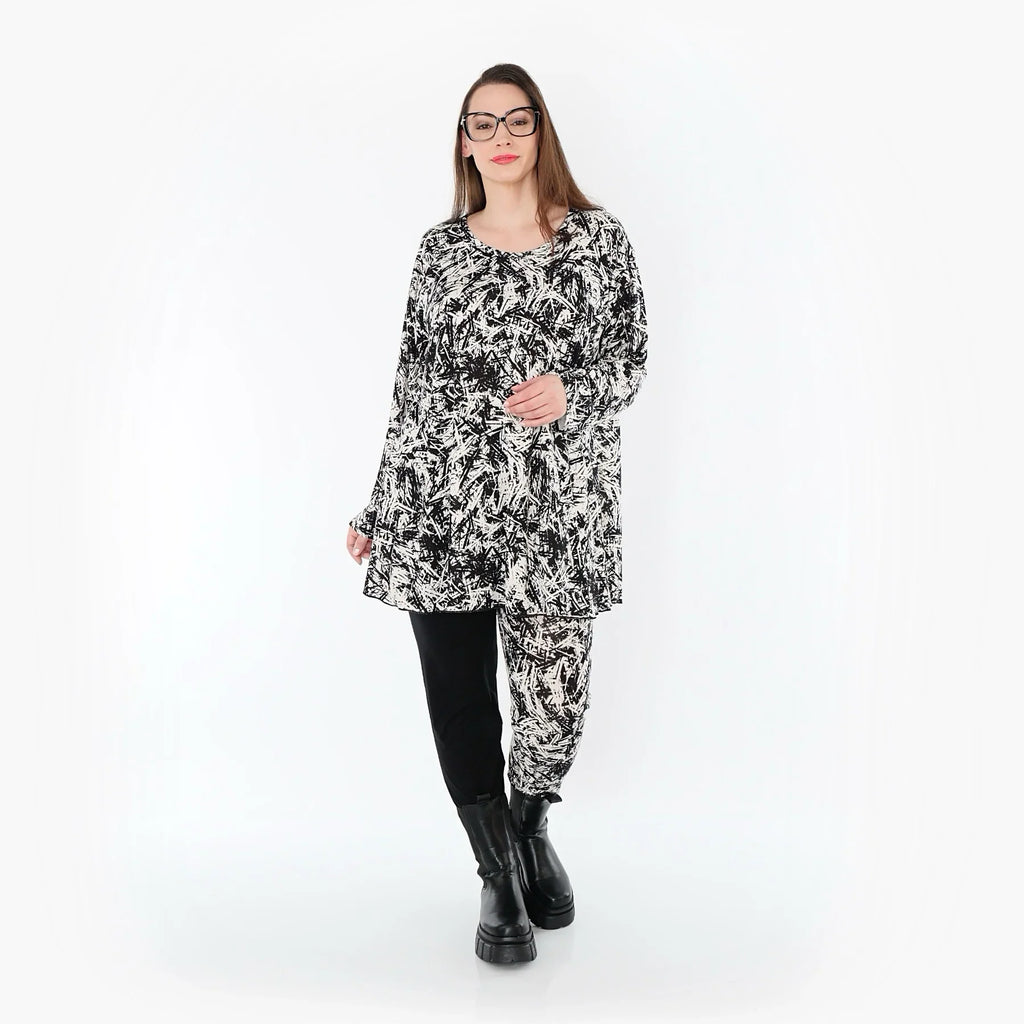AKH Fashion 1892 Chemise, Noir-Blanc