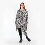 AKH Fashion 3371 Grand T-shirt, Noir-Blanc
