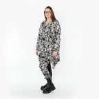 AKH Fashion 3371 Grand T-shirt, Noir-Blanc