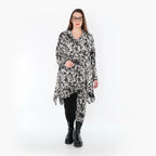 AKH Fashion 3371 Grand T-shirt, Noir-Blanc