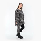 AKH Fashion 1892 Chemise, Noir et Blanc