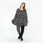 AKH Fashion 1892 Chemise, Noir et Blanc