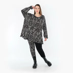 AKH Fashion 1892 Chemise, Noir et Blanc