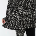 AKH Fashion 1892 Chemise, Noir et Blanc