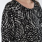 AKH Fashion 1892 Chemise, Noir et Blanc
