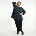 AKH Fashion 593 Big Shirt, bleu-noir