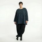 AKH Fashion 593 Big Shirt, bleu-noir