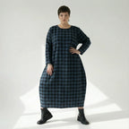 AKH Fashion 1926 Dress, Blue-Black