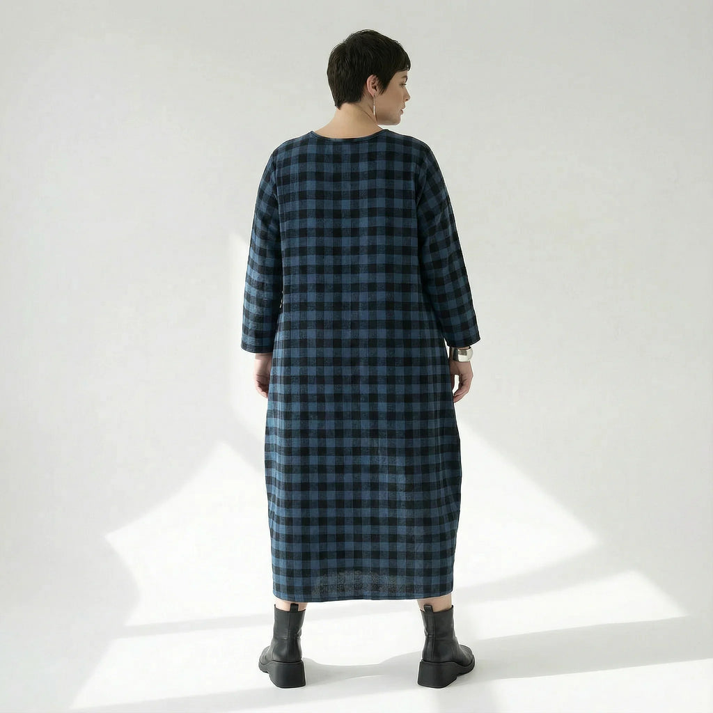 AKH Fashion 1926 Dress, Blue-Black
