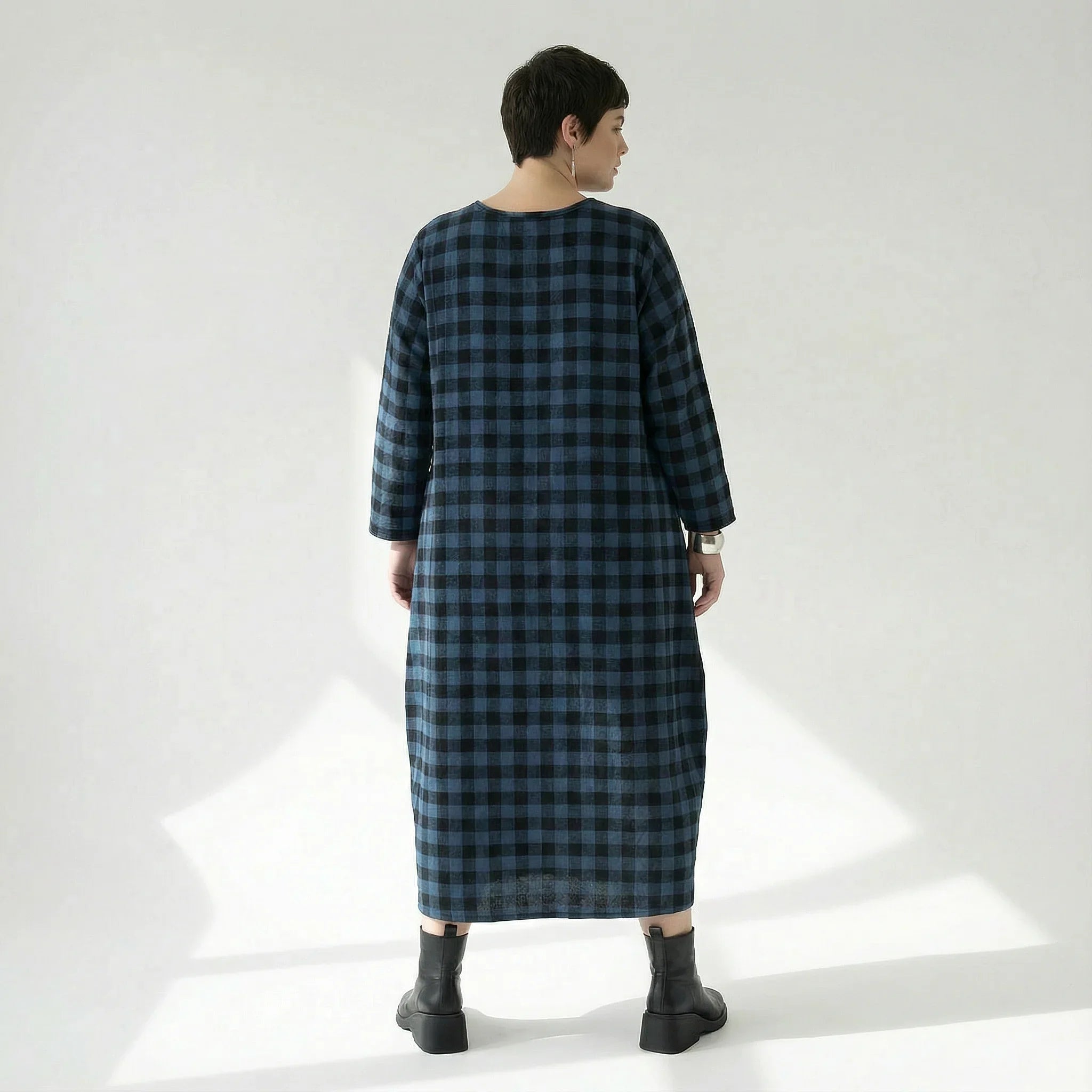 AKH Fashion 1926 Dress, Blue-Black