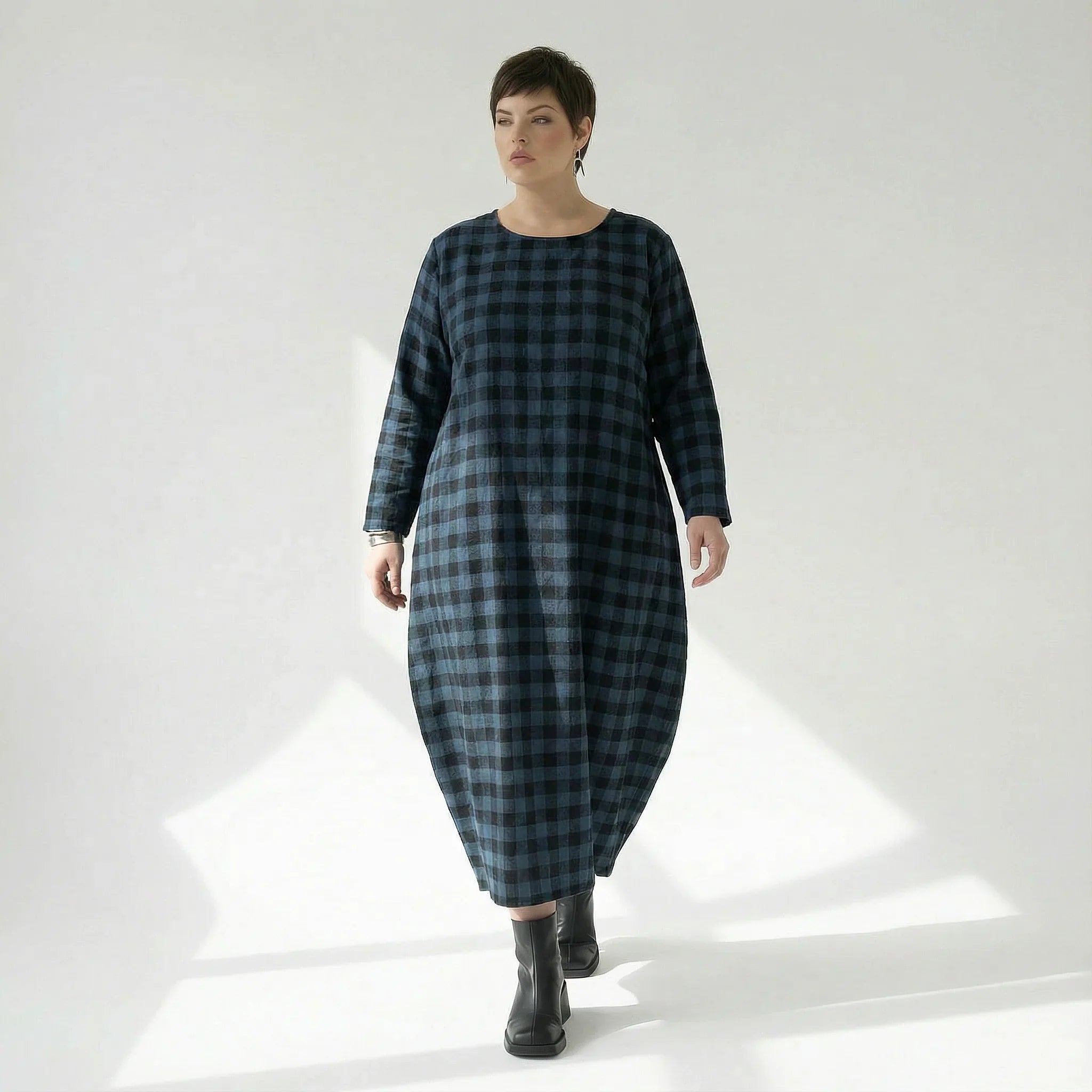 AKH Fashion 1926 Dress, Blue-Black