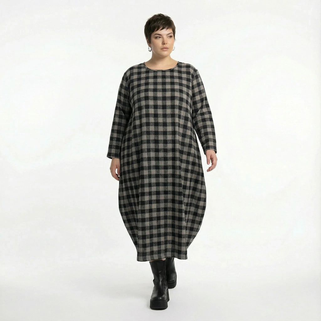 AKH Fashion 1926 Robe, gris-noir