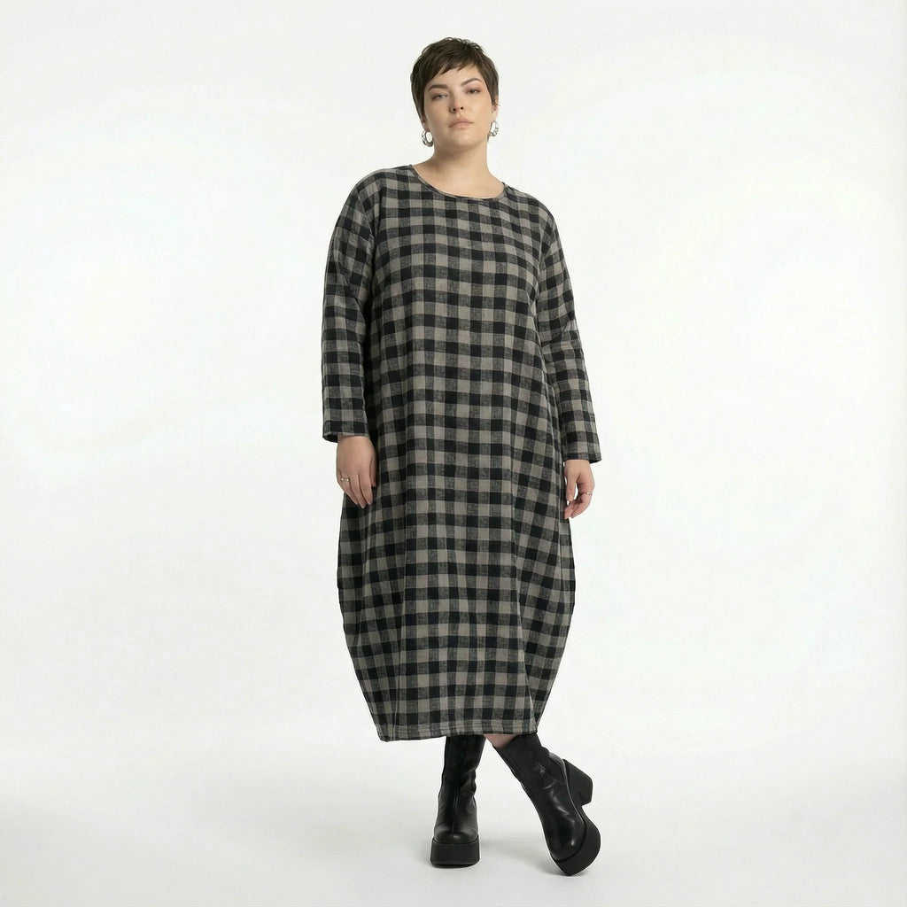 AKH Fashion 1926 Robe, gris-noir