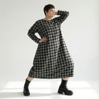 AKH Fashion 1926 Robe, gris-noir