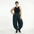 AKH Fashion 8069 Pantalon, Bleu-Noir