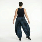 AKH Fashion 8069 Pantalon, Bleu-Noir