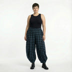AKH Fashion 8069 Pantalon, Bleu-Noir