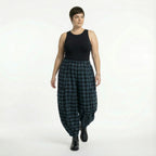 AKH Fashion 8069 Pantalon, Bleu-Noir