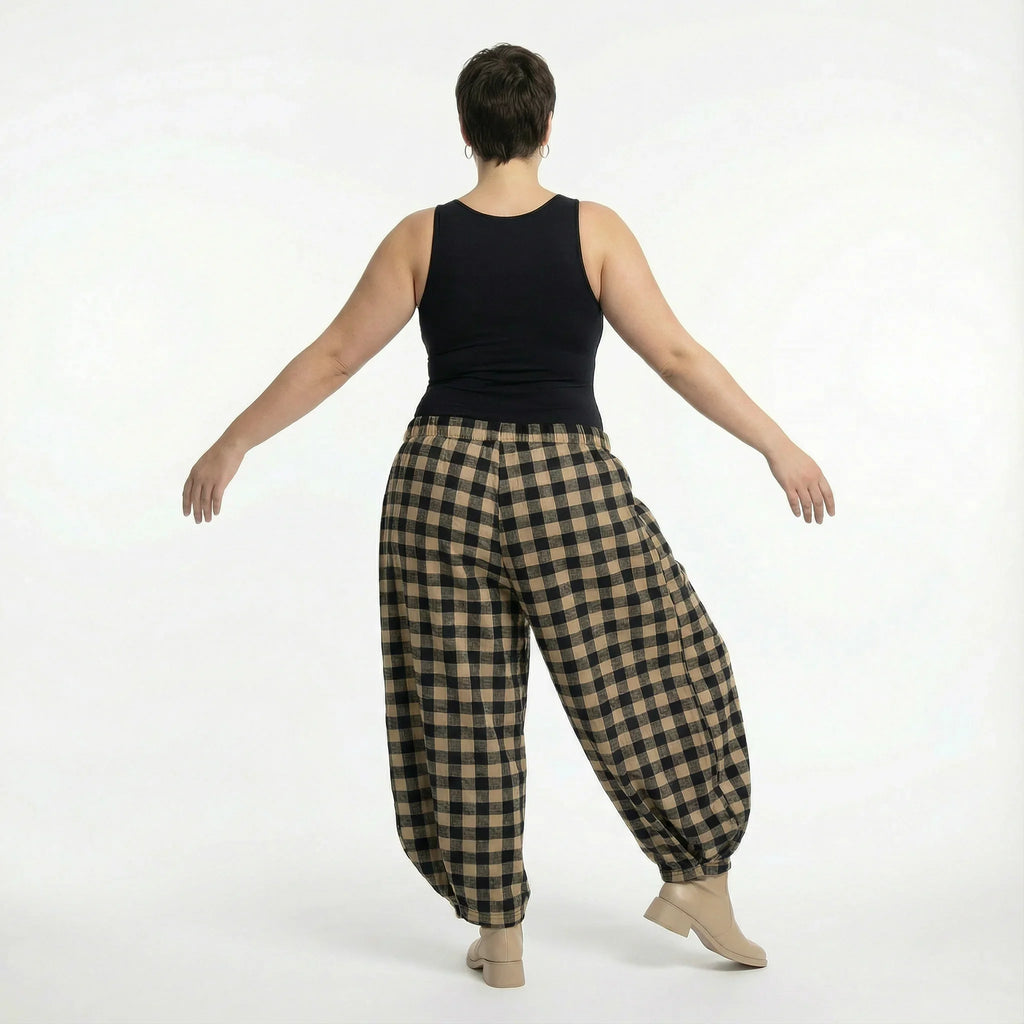 AKH Fashion 8069 pantalon, sable-noir