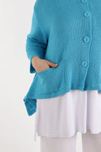 AKH 118 Jacket, Turquoise Blue
