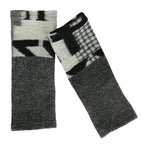AKH 0026 Leg warmers, grey-black-cream