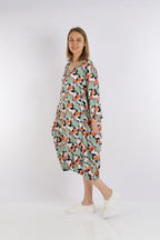 AKH Fashion Kleid 6840 Hinata, Lime/Grün/Orange
