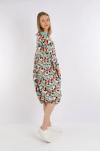 AKH Fashion Kleid 6840 Hinata, Lime/Grün/Orange