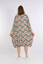 AKH Fashion Kleid 6840 Hinata, Lime/Grün/Orange